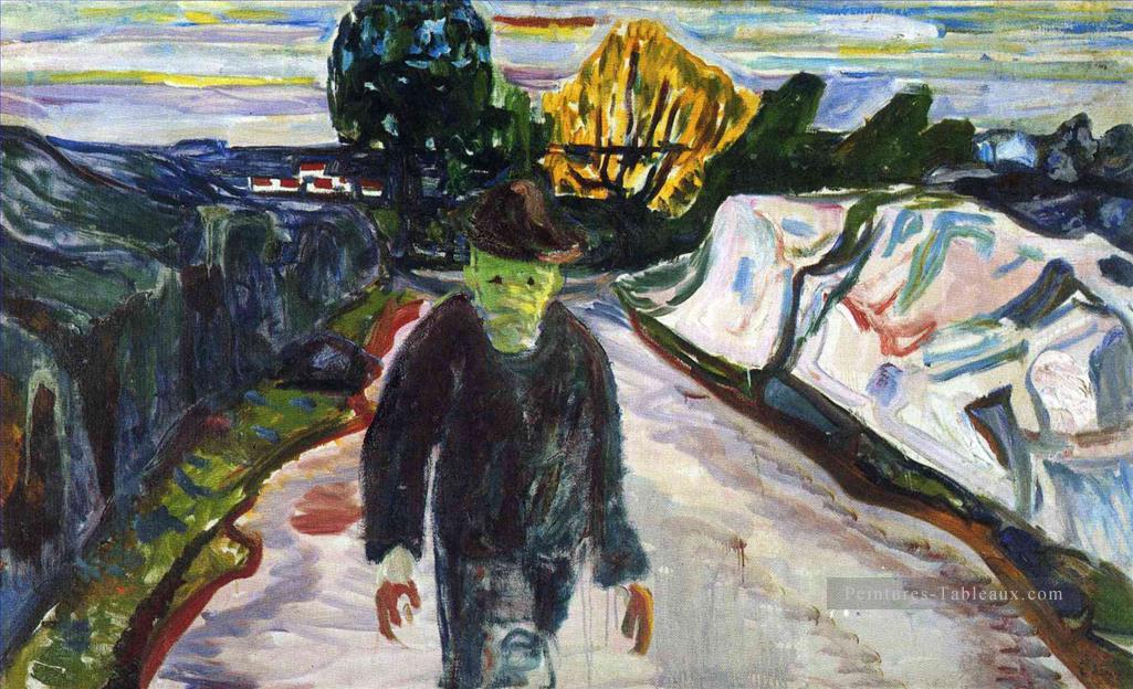 l’assassin 1910 Edvard Munch Expressionnisme Peintures à l'huile